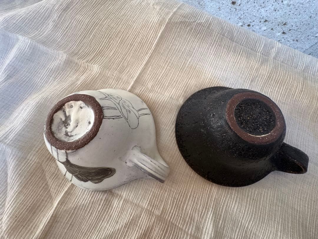 村上直子　ティーカップ　蓮子　2点セット