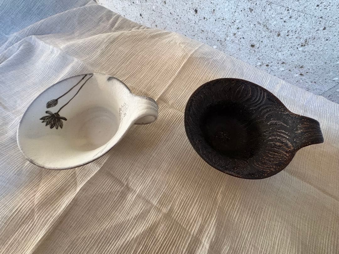 村上直子　ティーカップ　蓮子　2点セット