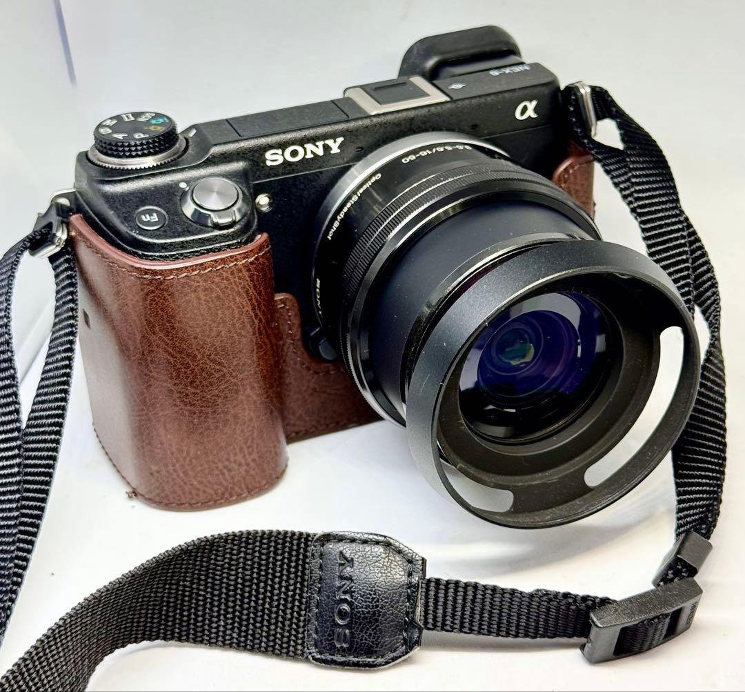 SONY NEX-6 E16-50mm E30mm ケース フード フィルター付