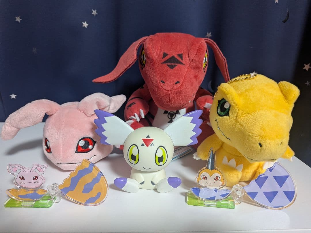 め*ン様 デジモンアドベンチャー フィギュア8種コンプ ＆ アクリルロゴ 他