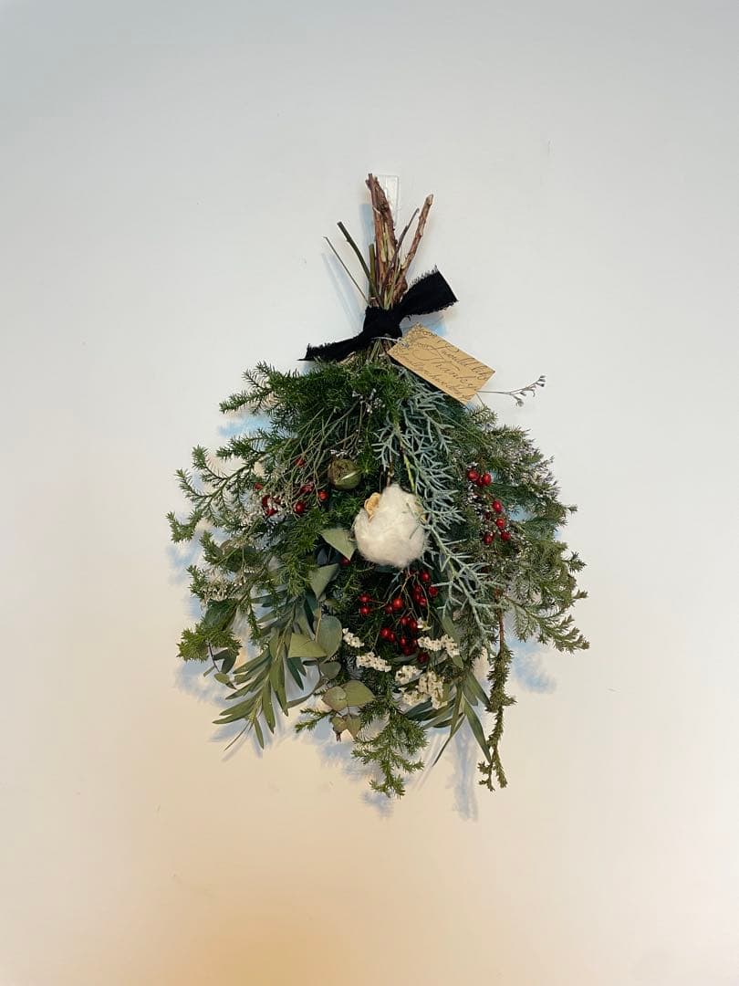 晩秋の森のグリーンリース、スワッグ３点おまとめ