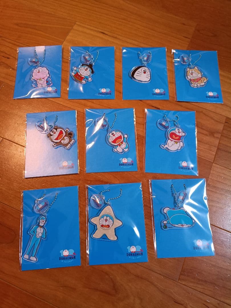 100％ドラえもん＆フレンズ展 アクリル2連キーホルダー セット