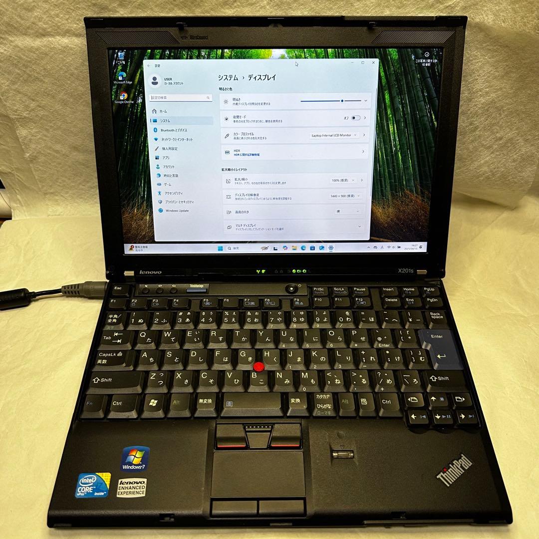 Windowsノート本体 ThinkPad X201s core-i7 WXGA+ Windows11