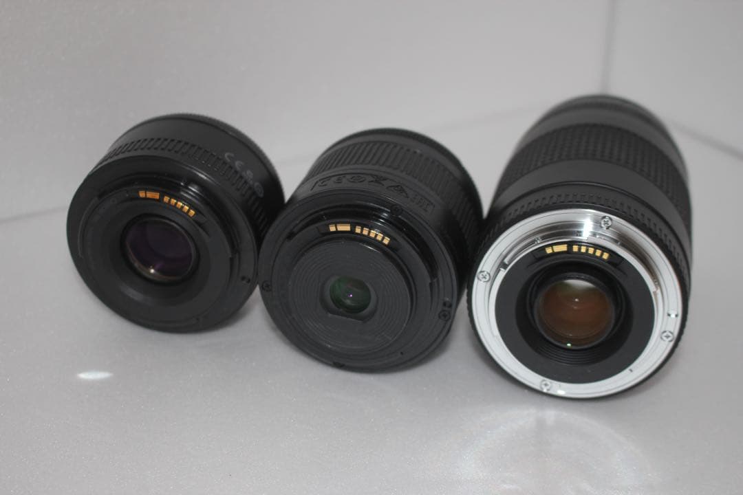 キャノン canon kiss x8i 標準&望遠&単焦点トリプルレンズセット