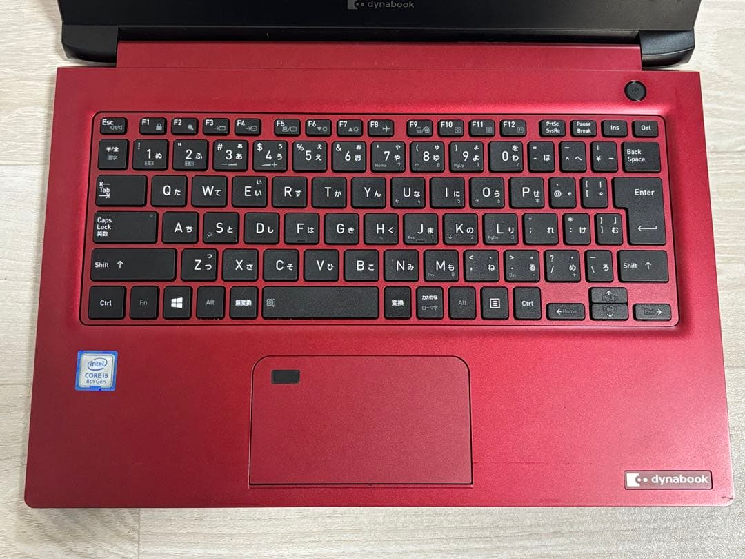 ジャンク dynabook レッド ノートPC 本体 P1S6LJBR