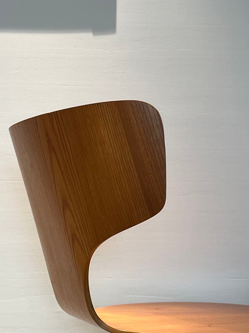 セール 希少 天童木工 剣持勇 ヴィンテージ カブト座椅子／欅材プライウッド