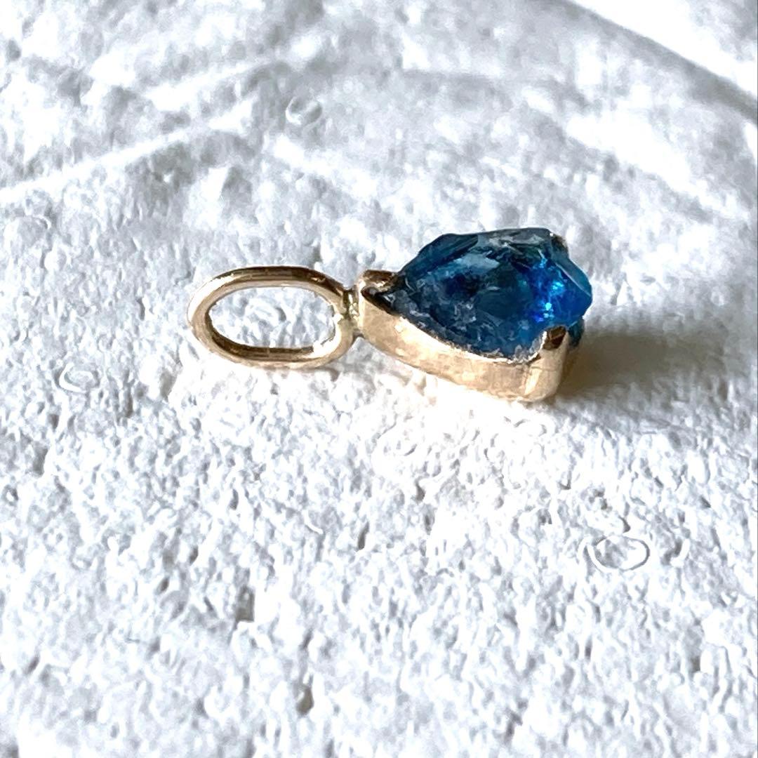 （訳アリ）ユークレース原石10金ペンダントトップ