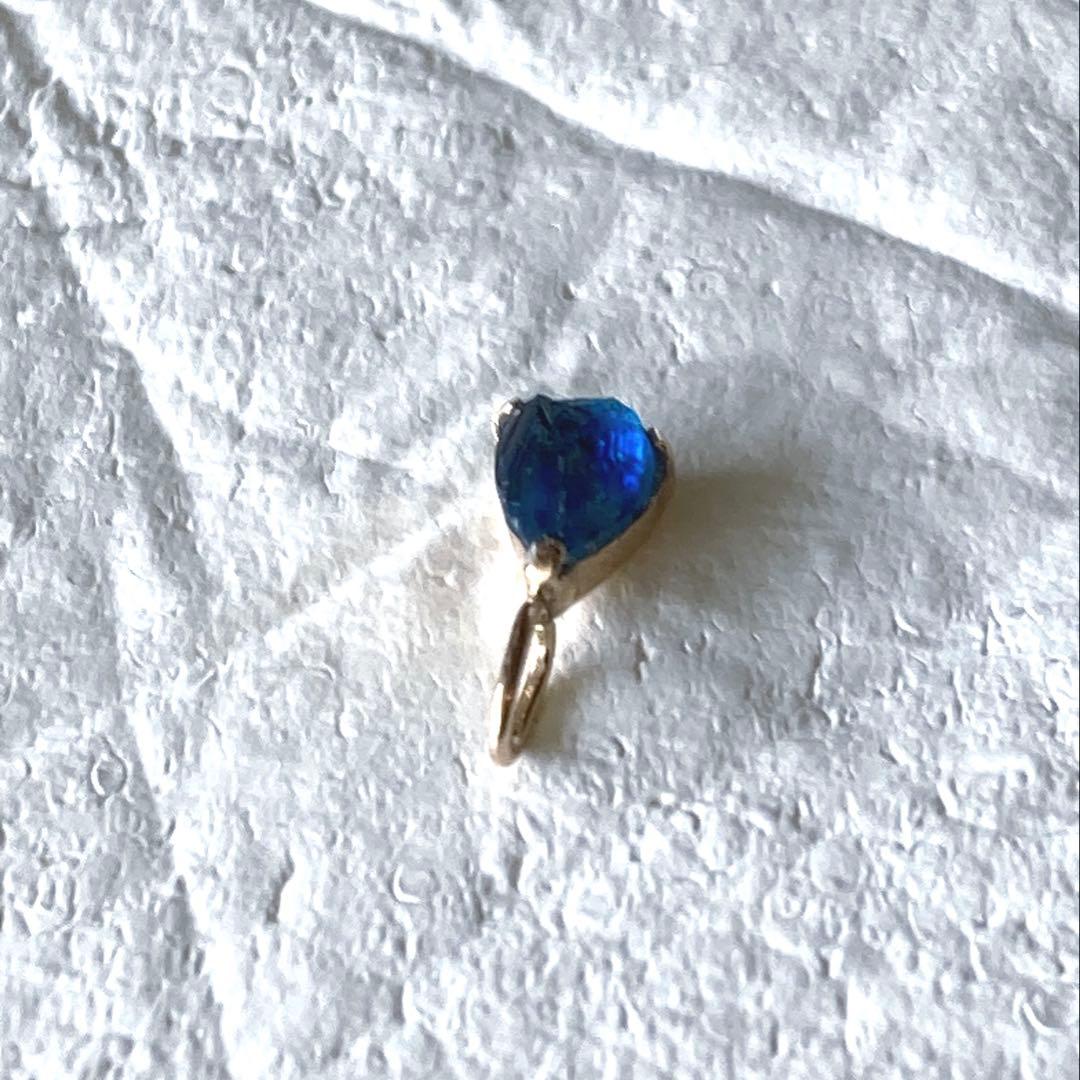 （訳アリ）ユークレース原石10金ペンダントトップ