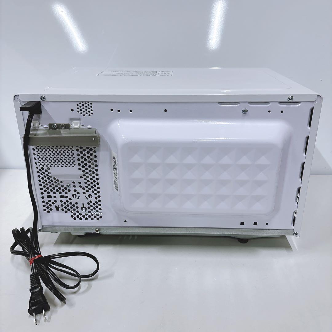 ⑪2024年製フラット簡単シンプル電子レンジ IMB-F186-W自動あたため