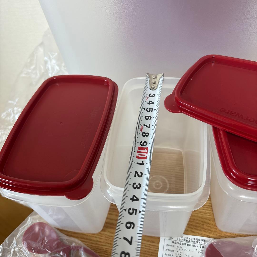 Tupperware シェルフセーバーデリキーパー12リットルキーパースプーン4