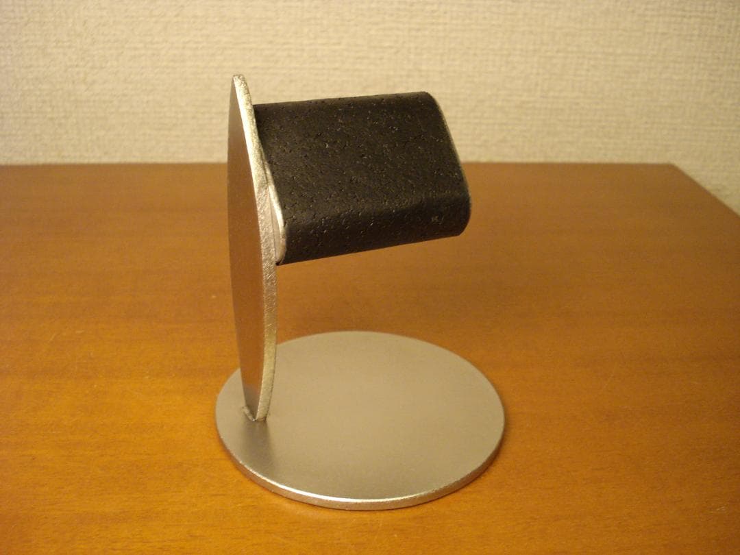 腕時計スタンド　ブラックだ円パイプ1本掛け　クリスマスにどうぞ