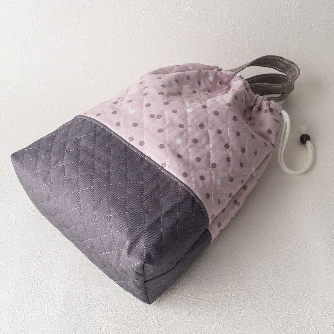 【撥水/抗菌防臭】入園入学3点セット（くすみピンク×ドット）　テディベア♪