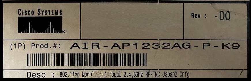 Cisco Aironet 1200シリーズ アクセスポイント