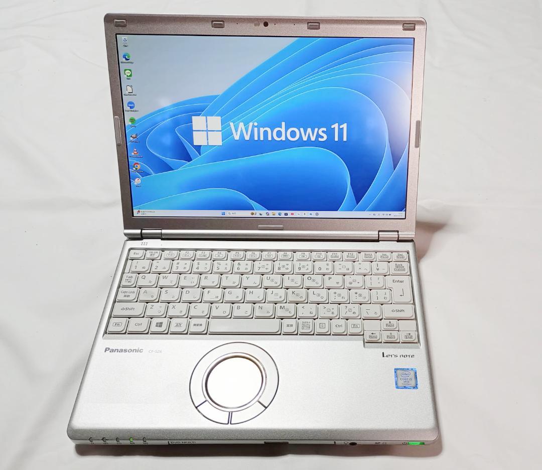 【美品】レッツノート1kg i5/8G/256G、DVD、オフィス、テレワーク可