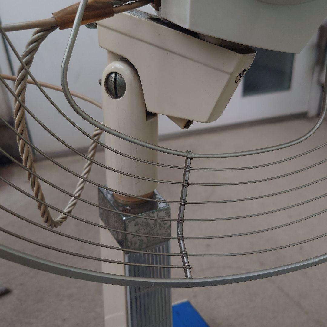 昭和レトロ 東芝扇風機 SF-30F 1968年製 青い4枚羽根の扇風機 可動品