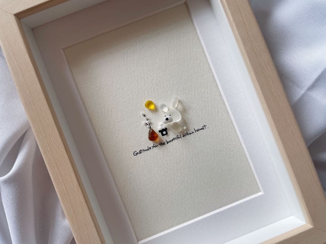 シーグラスアート　12ヶ月カレンダー　　S-212