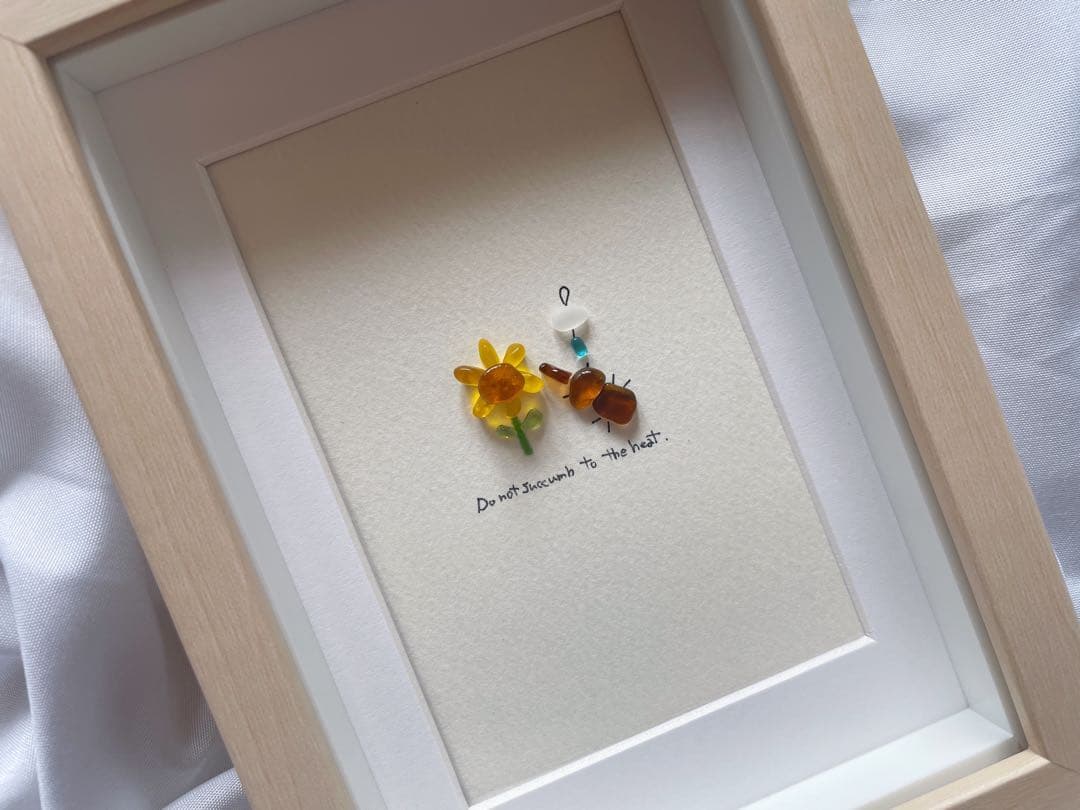 シーグラスアート　12ヶ月カレンダー　　S-212