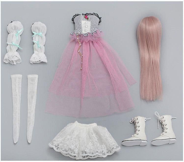 W55 bjd 1/4 ドール本体 bory　球体関節人形 ハンドメイド