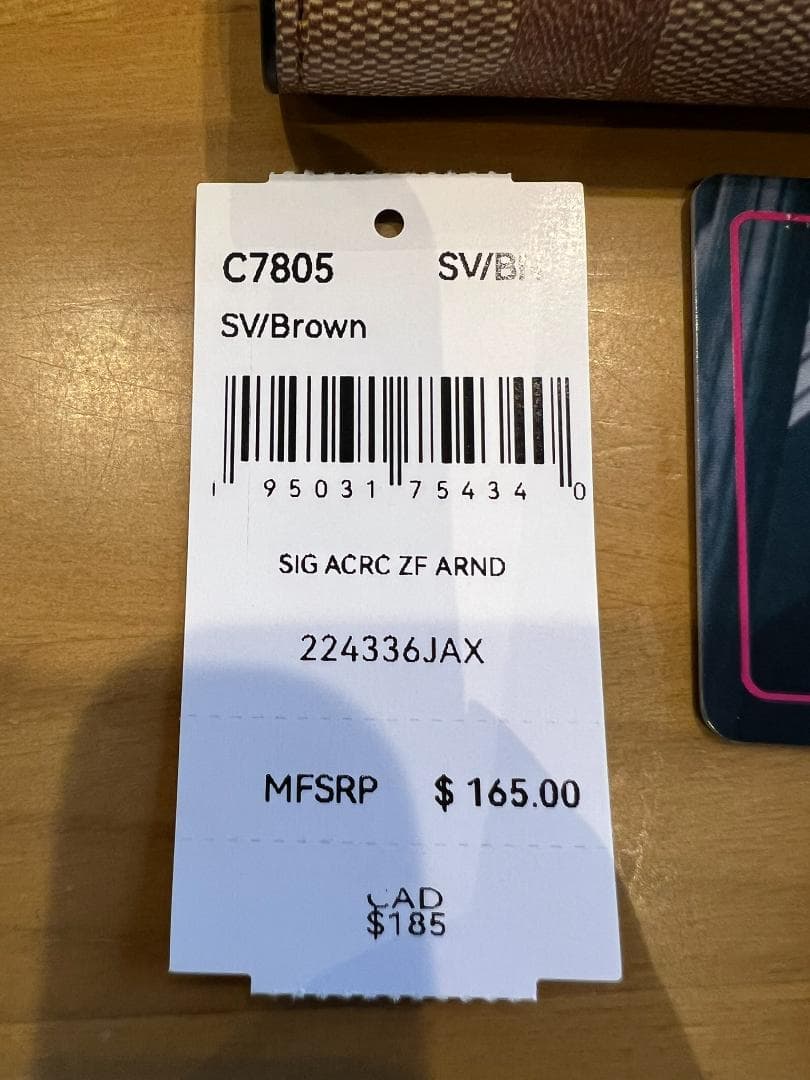 【極美品】COACH コーチ 二つ折り財布 ブラウン × ホワイト