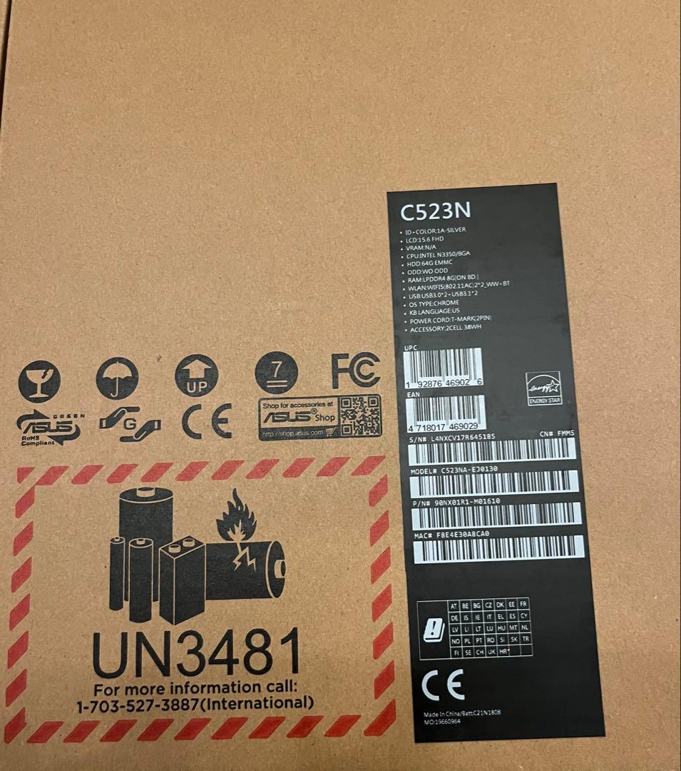 ASUS Chromebook 本体C523NA-EJ0130