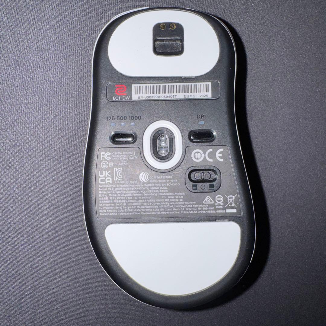 BenQ Zowie EC1-DW WHITE 4K ワイヤレスマウス