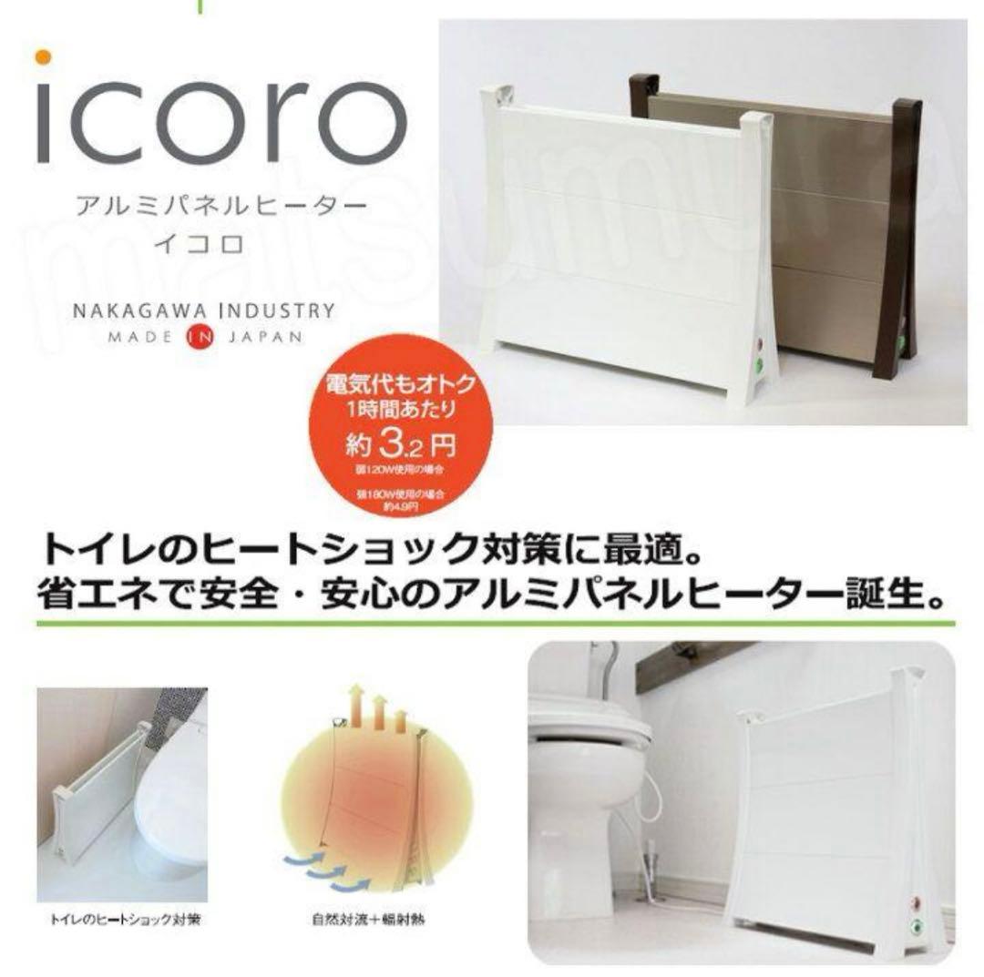 特別セール　アルミパネルヒーターicoro(イコロ)　50cmタイプ　ホワイト