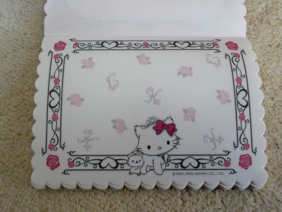 チャーミーキティ ハローキティ レターセット 封筒 メモ レア 当時物