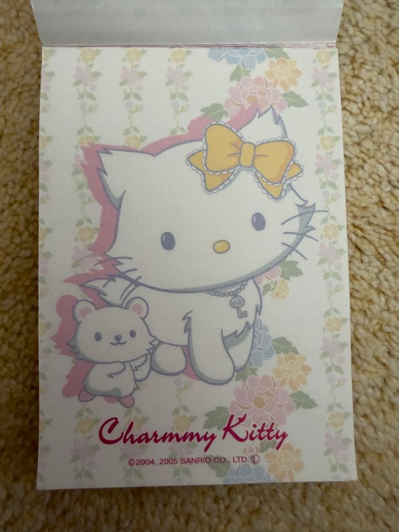 チャーミーキティ ハローキティ レターセット 封筒 メモ レア 当時物