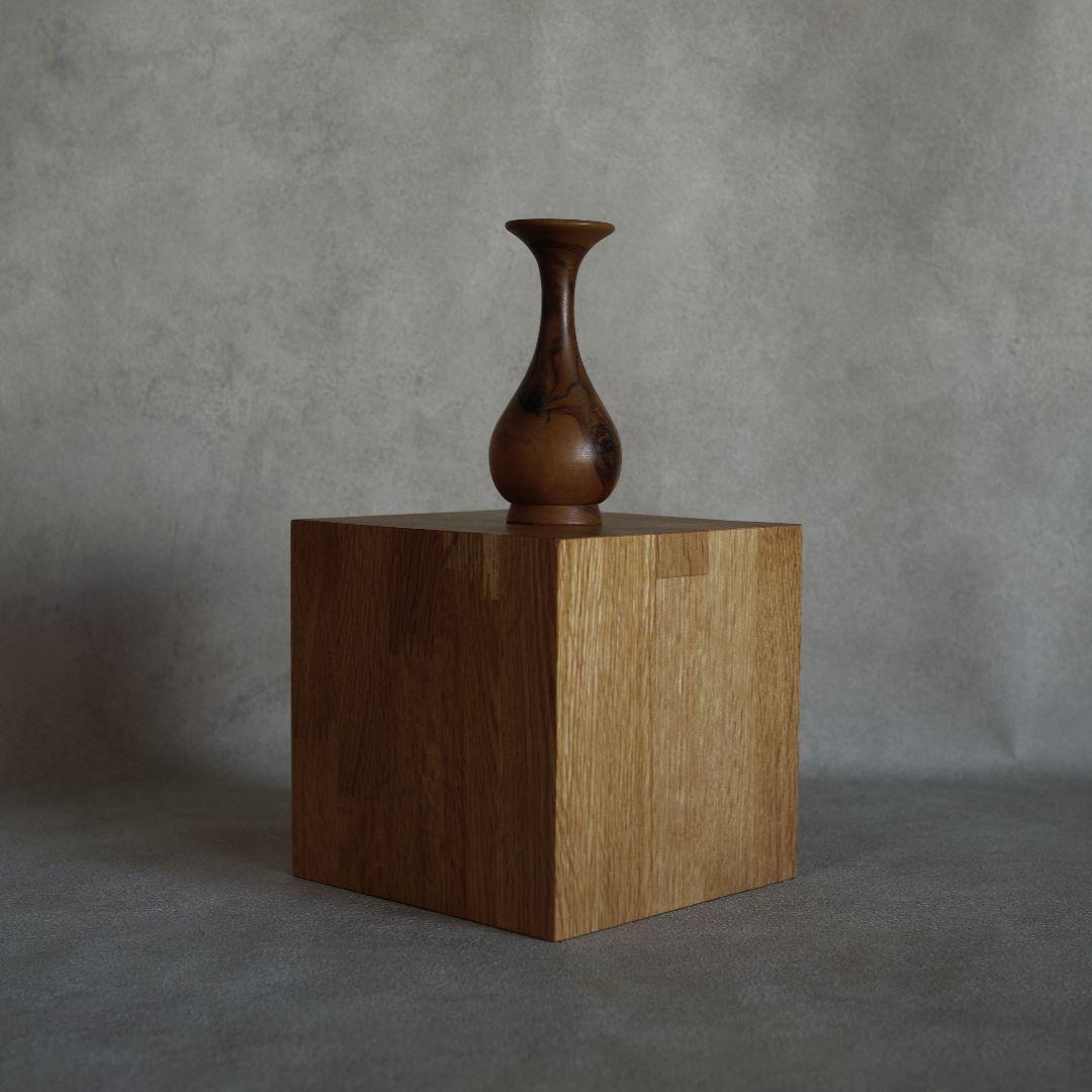 〈専用〉ナラ材の立方体2個セット　展示台　ディスプレイ