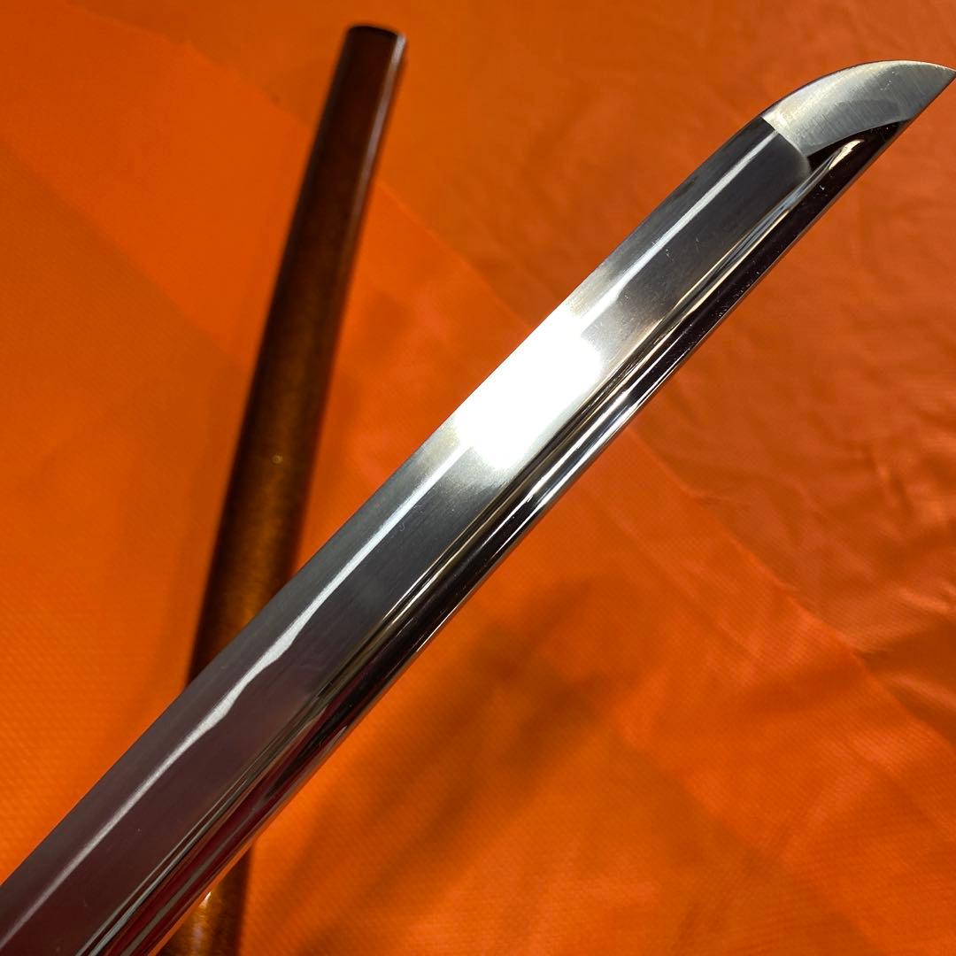 高級居合大刀 黒柄 金塗梅図木瓜黒鍔 梨地呂鞘