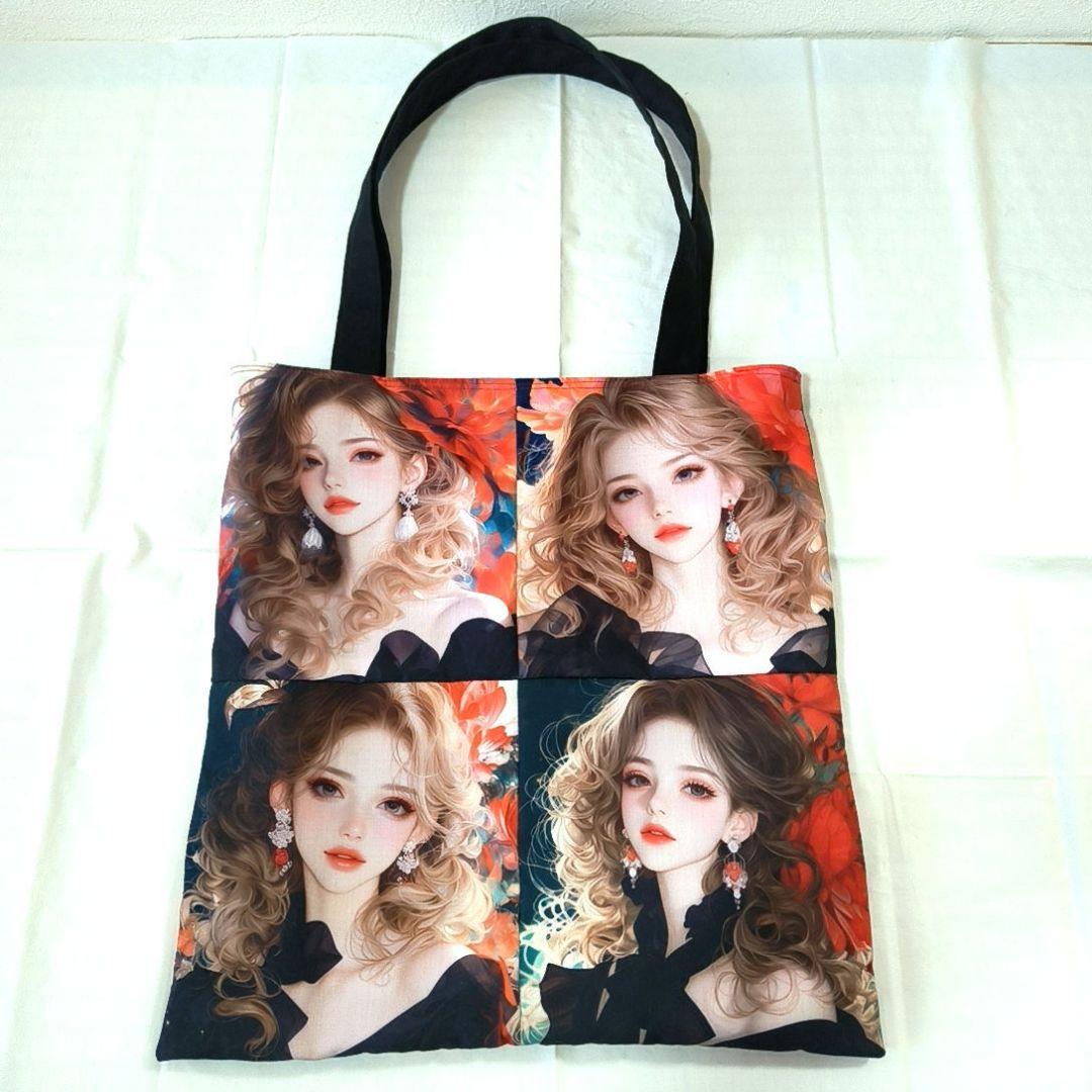 あしべ☆様】ハンドメイドオーダー★女の子パネル★フラットトート　4点