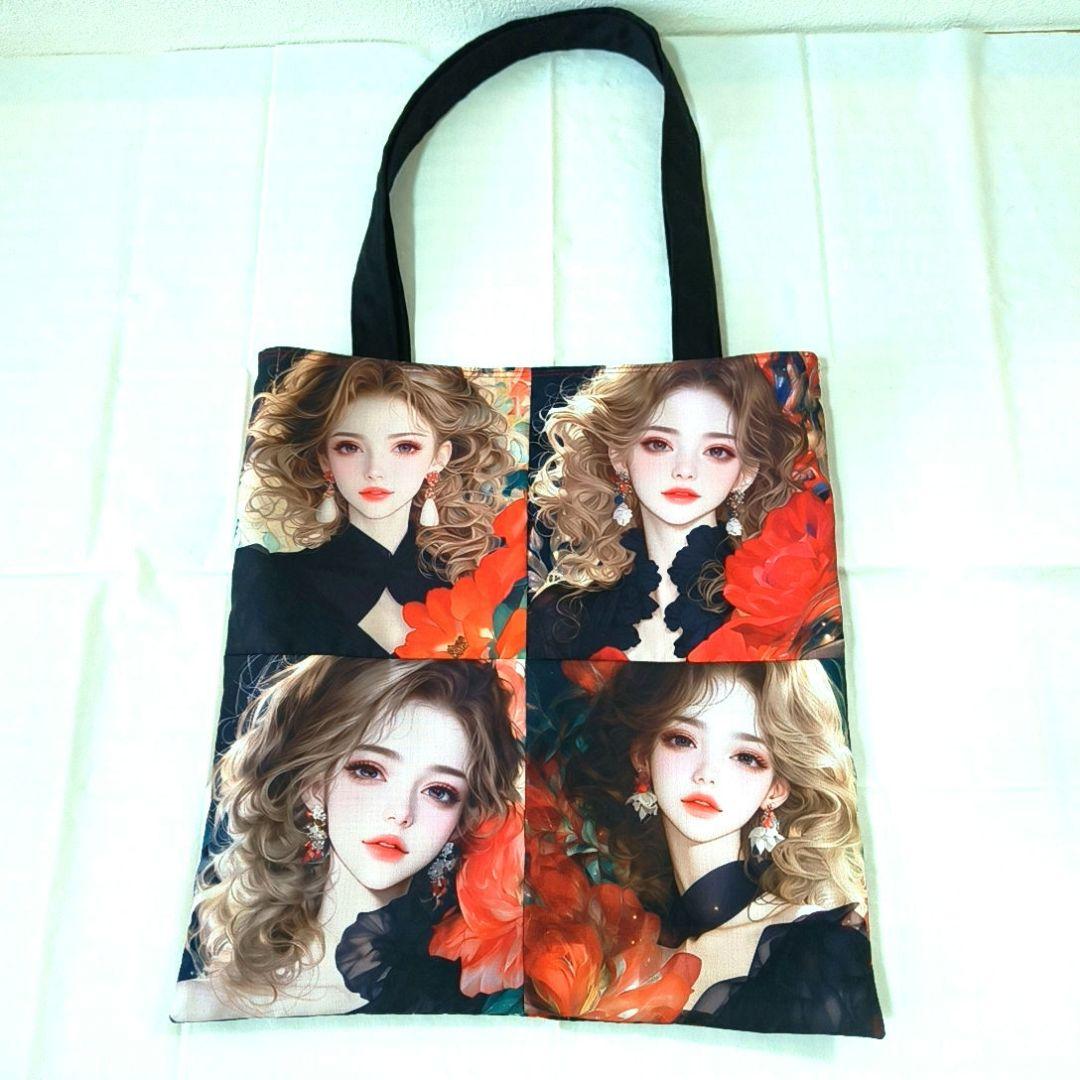 あしべ☆様】ハンドメイドオーダー★女の子パネル★フラットトート　4点