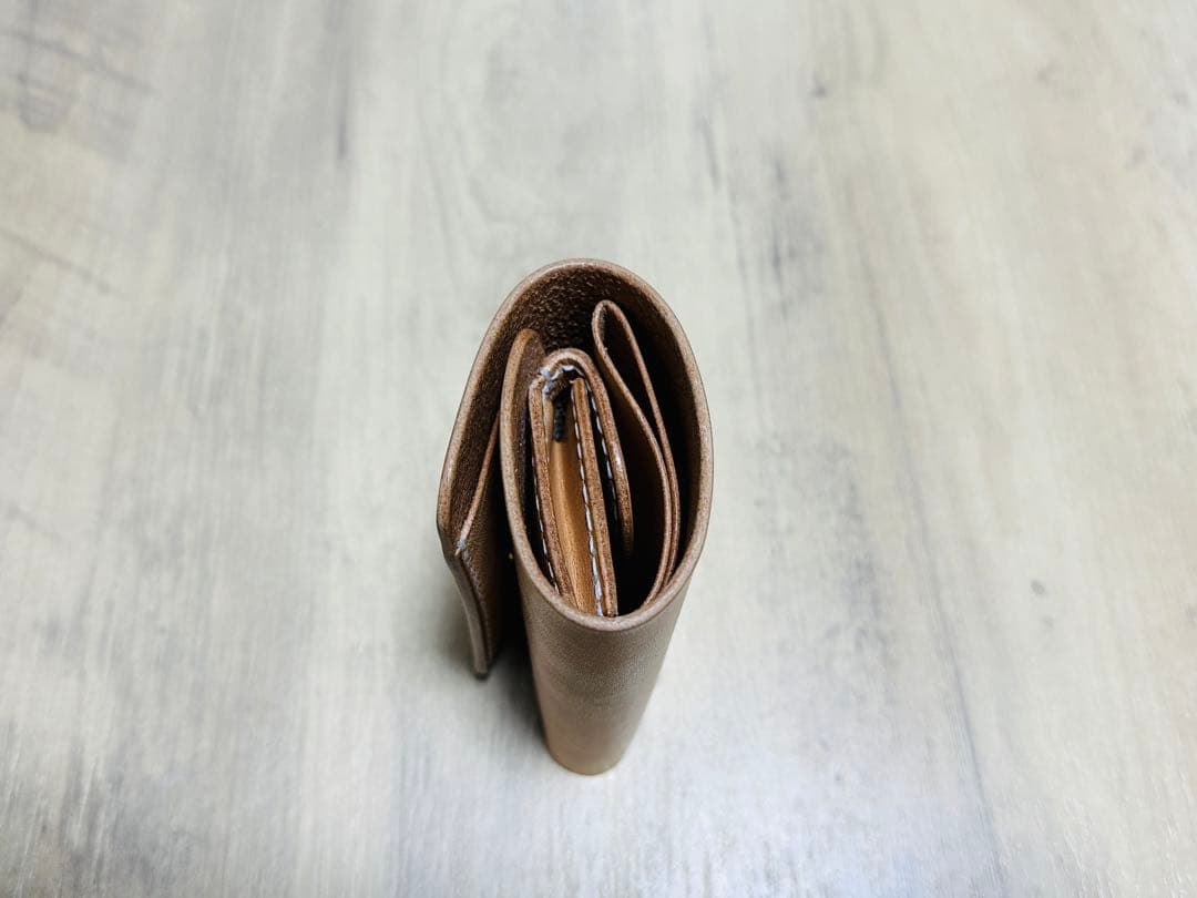 受注製作 ハンドメイド 三つ折り財布 コンパクトウォレット 本革 栃木レザー