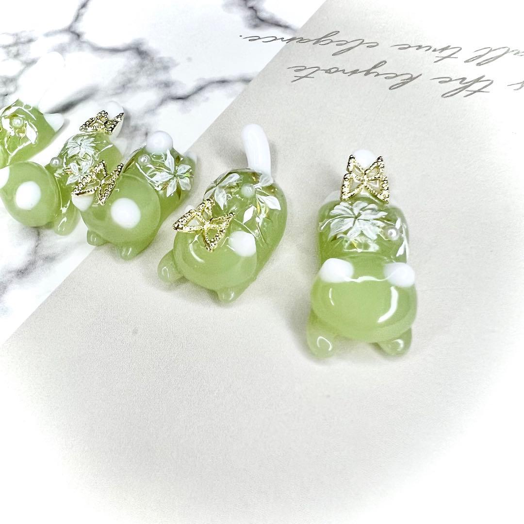 抹茶　お花　蝶々　猫　5個セット