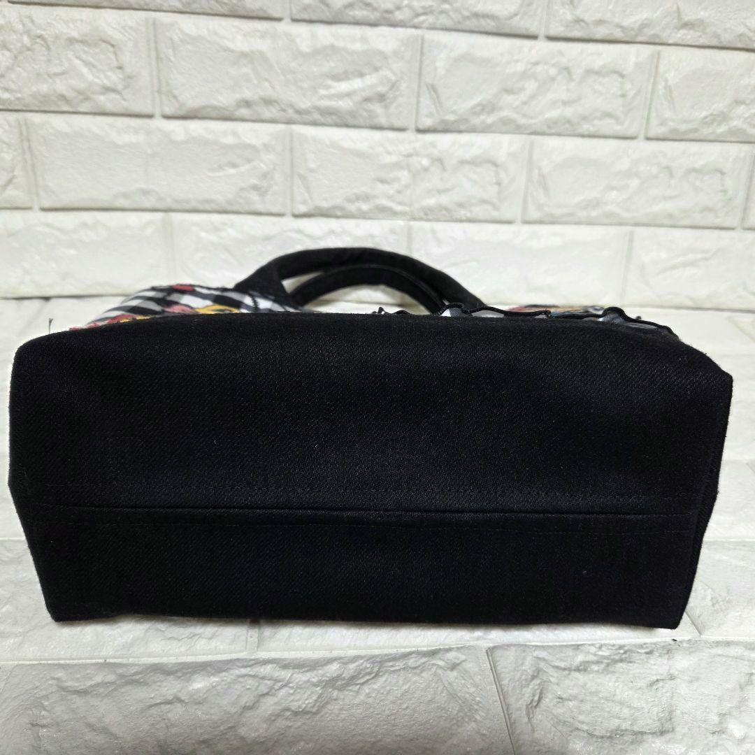 946 デニム＊リメイク＊刺繍＊バッグ＊トートバッグ