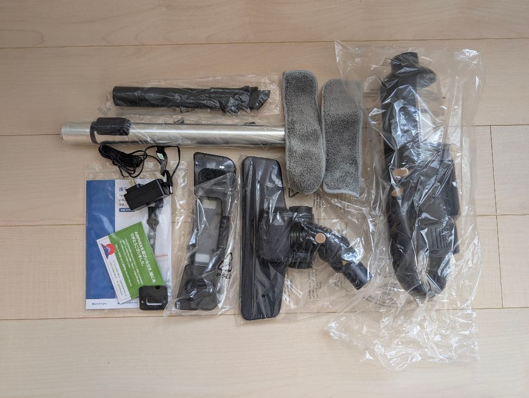 コードレス掃除機 スティック型 33000Pa吸引力　 静音設計 床モップ対応