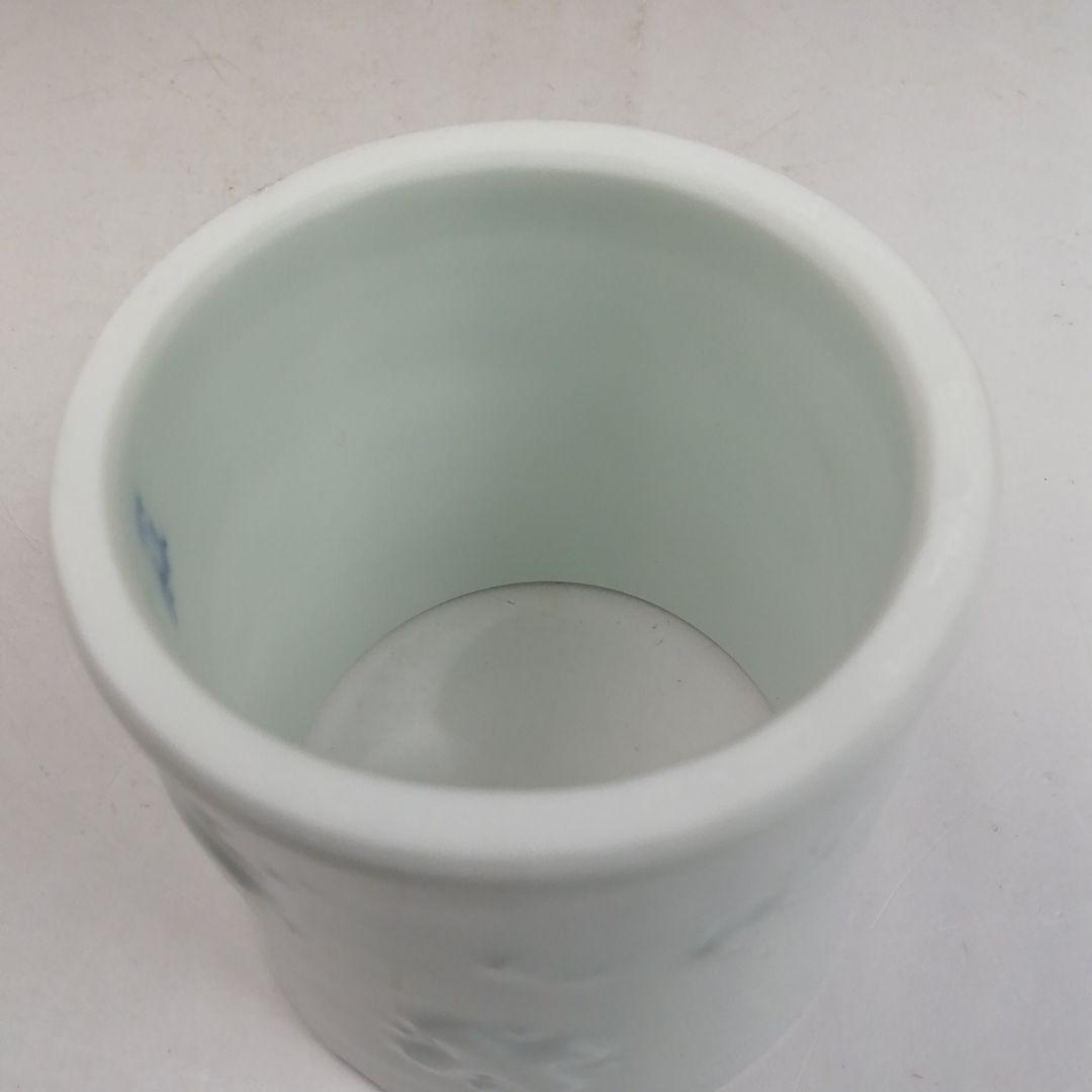 Ｗ２８５　蓋置　『平戸焼』『白磁　宝尽くし』『悦山 造』　共箱　茶道具