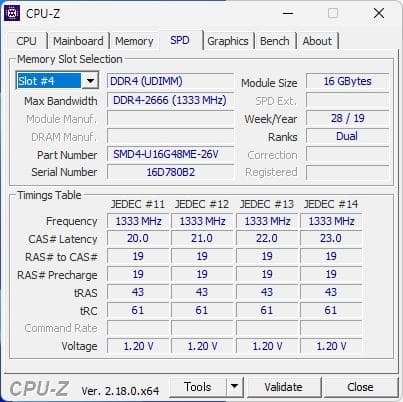 SanMax デスクトップ用 DDR4メモリ 16GB×2枚=計32GB