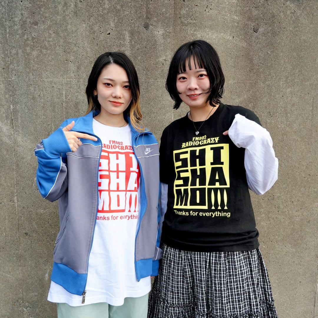 SHISHAMO×RADIO CRAZYコラボTシャツ　白L 銀テープ付き
