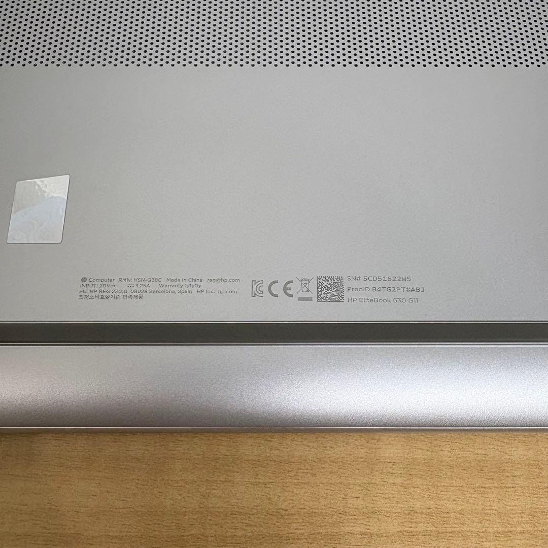 メーカー保証付！HP EliteBook630G11 Ultra7/16/512
