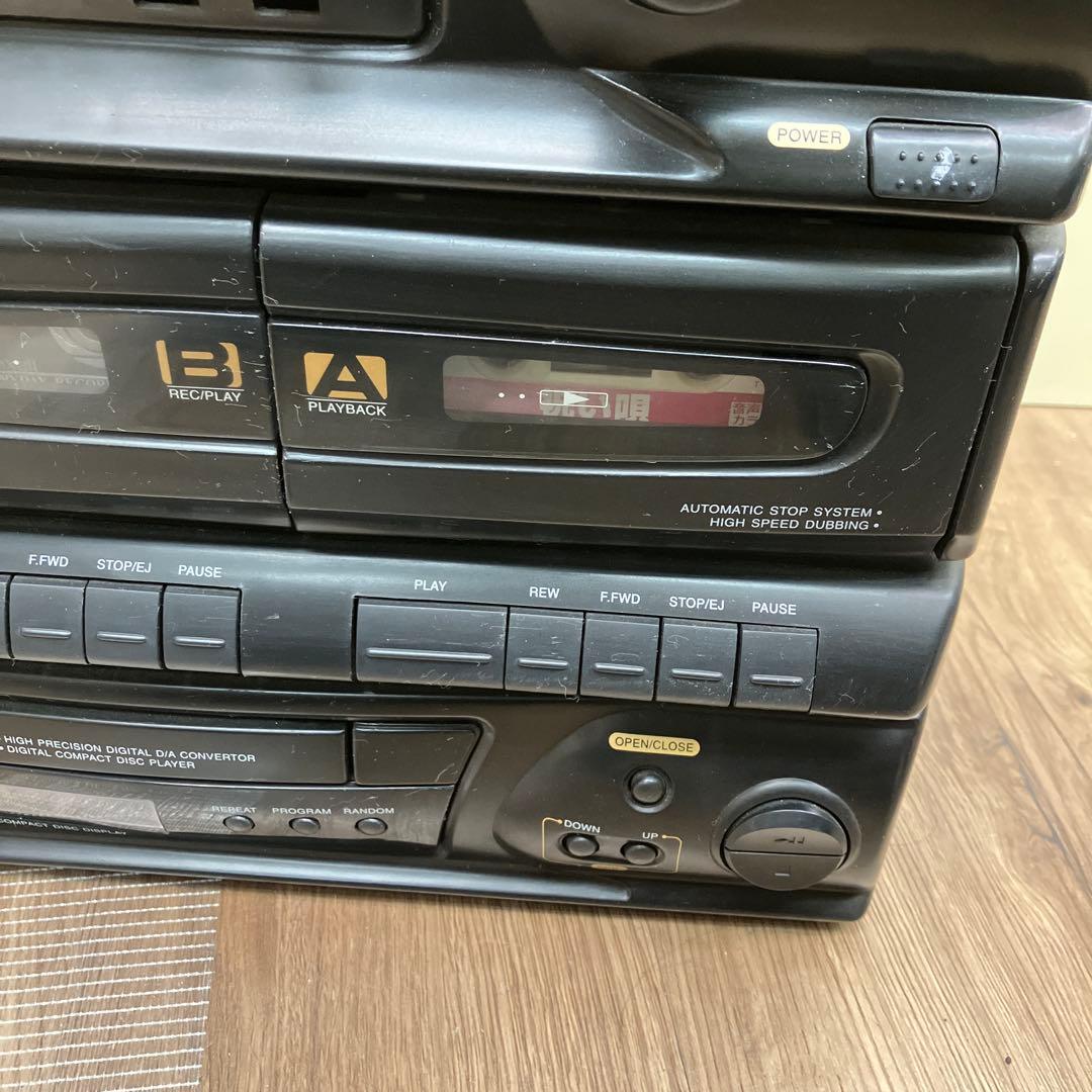 D-1 レトロ CD カセット ラジオ レコードプレーヤー一体型コンポ