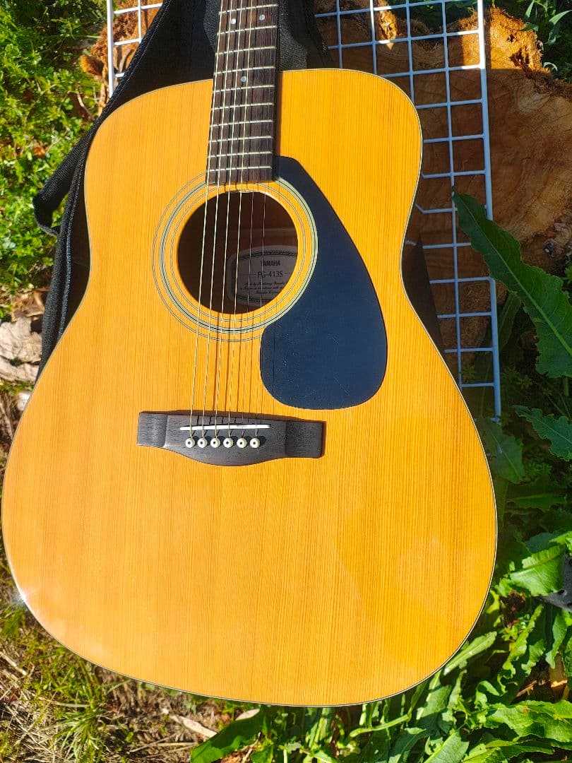 YAMAHA FG-413S トップ単板 エレアコ 新品弦交換 弦高2.7mm