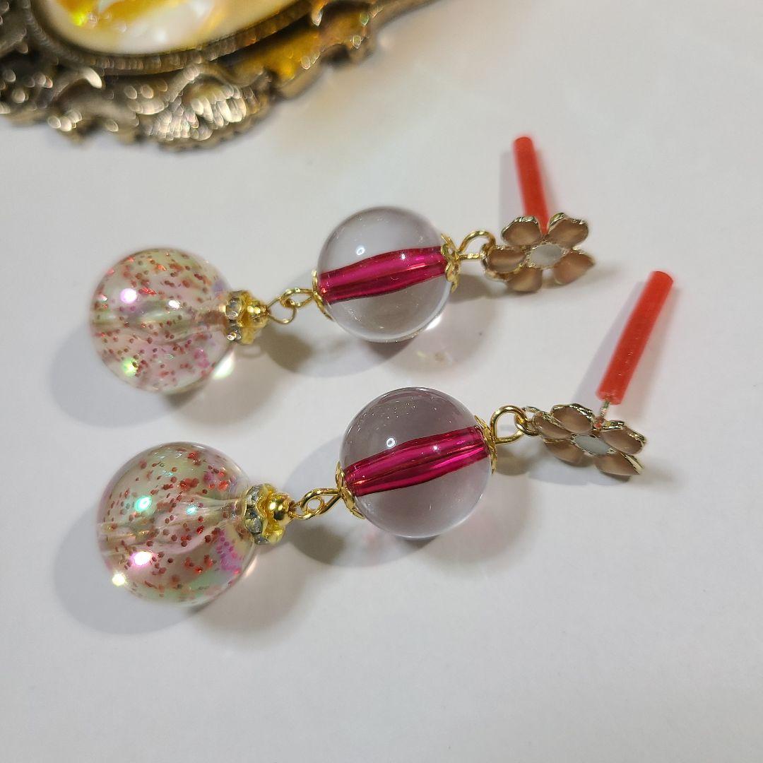 ハンドメイドピアス1801