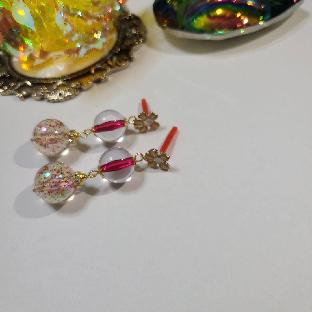ハンドメイドピアス1801