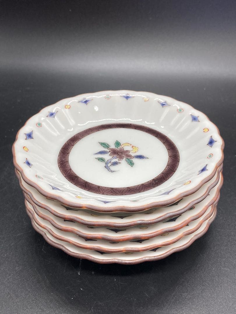 本日のみSALE‼️九谷焼小花文3号皿揃