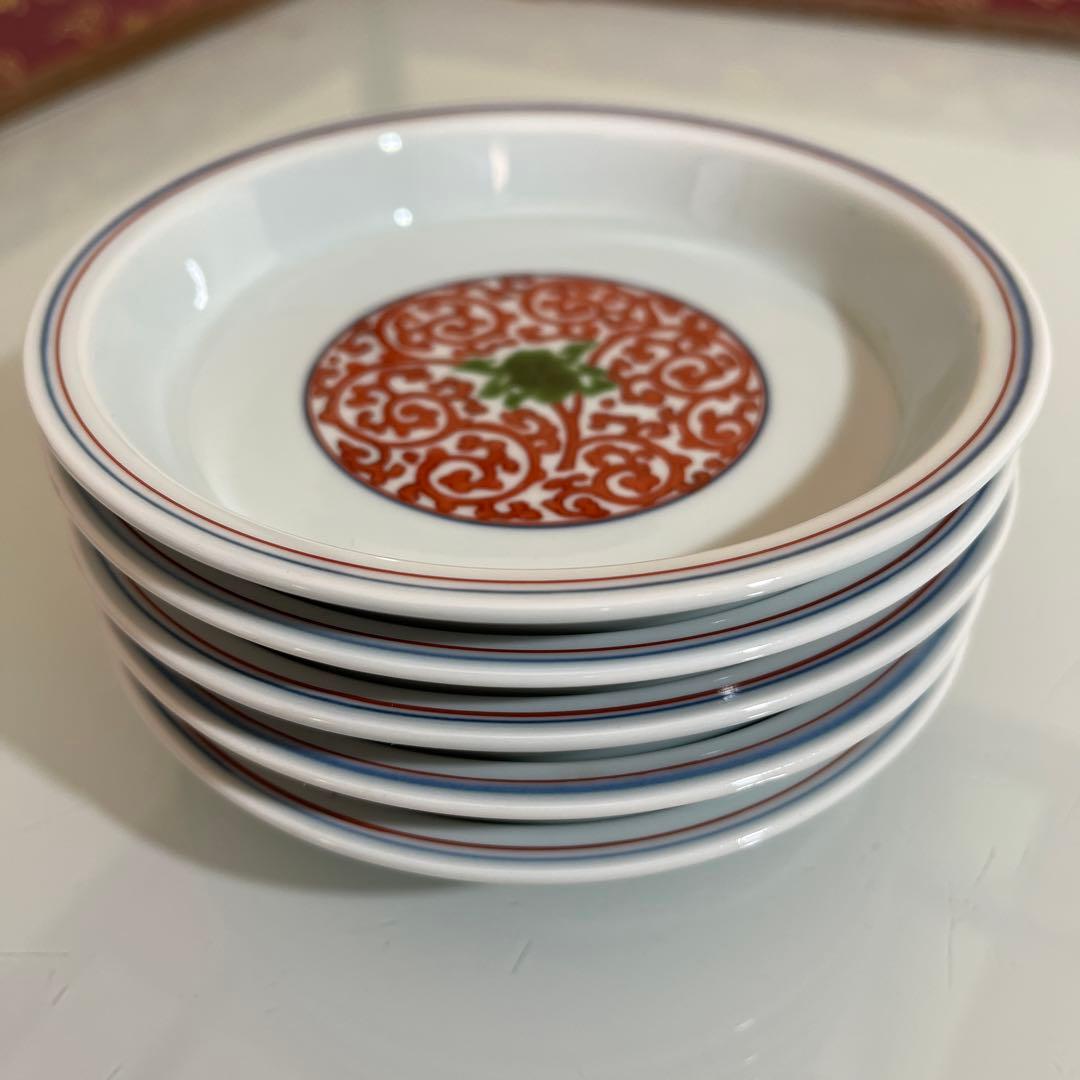 源右衛門　見込み唐草　取り皿5枚