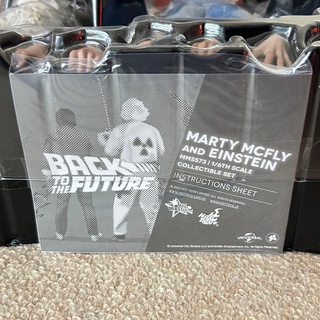 【未使用】 バックトゥザフューチャー マーティ アインシュタイン ホットトイズ