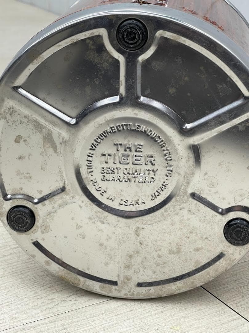 昭和レトロ タイガー ジャー デラックス D型 1号 ブラウン 3.5L 魔法瓶
