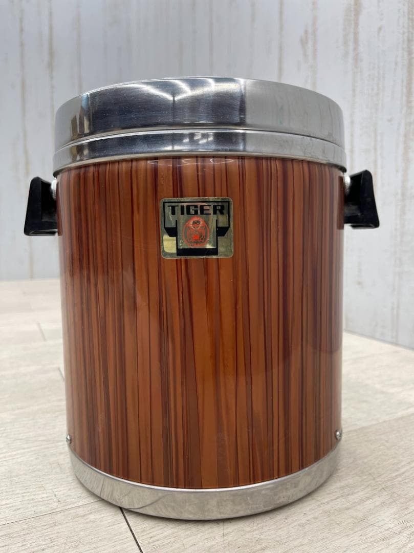 昭和レトロ タイガー ジャー デラックス D型 1号 ブラウン 3.5L 魔法瓶