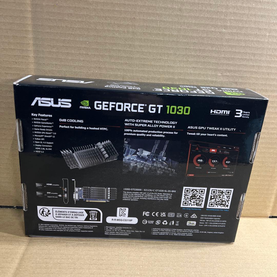 【ほぼ未使用】ASUS GeForce GT1030 GDDR5